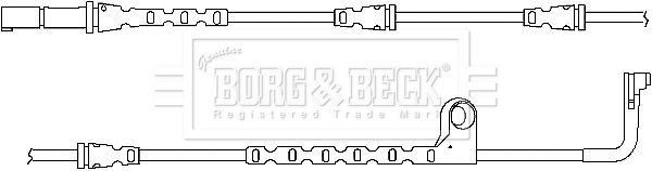 BORG & BECK Сигнализатор, износ тормозных колодок BWL3034